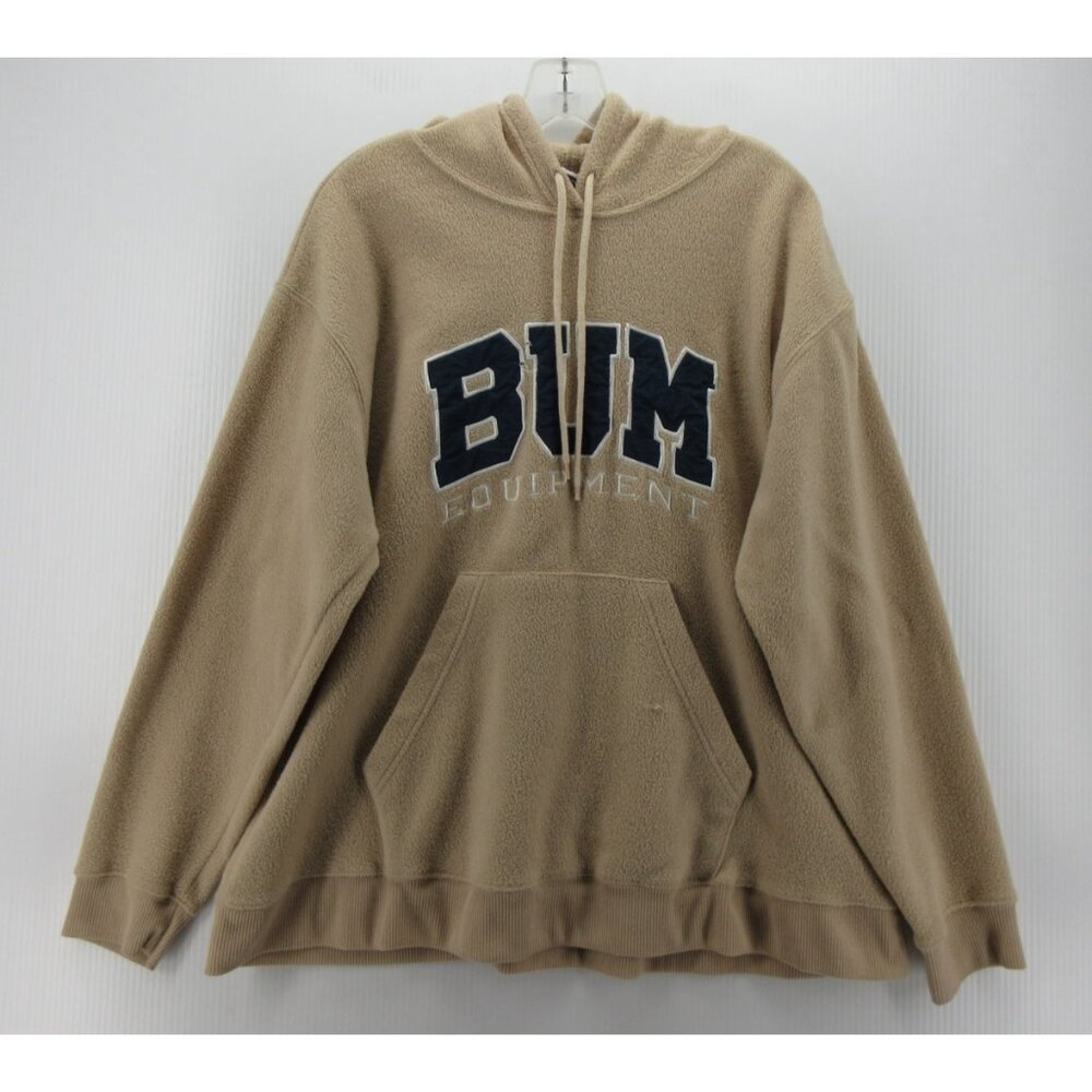 VINTAGE BUM Equipment Sweatshirt Men Medium Fleece Spell Out Hoodie Y2K *